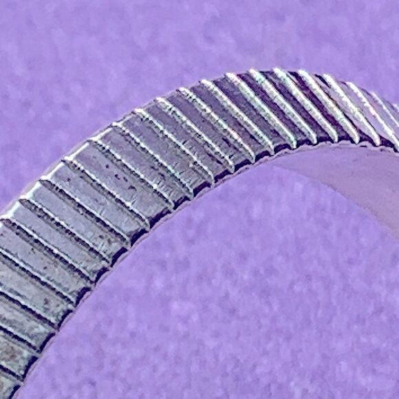 Sterling Silver Carinated Stamped RS  Native American Navajo Cuff Bracelet - Picture 5 of 10